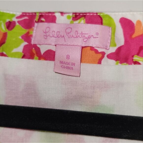 Lilly Pulitzer Falling For You Dress Multicolor Floral Summer Size 8 - Picture 4 of 6